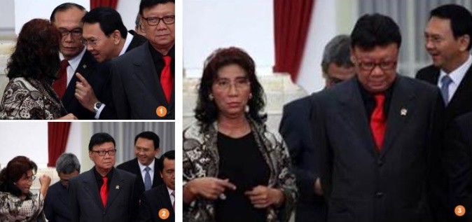 LensaHukum.co.id - Menteri Susi Arahkan Tinju ke Ahok - Kepalan Tinju Menteri Susi untuk Ahok