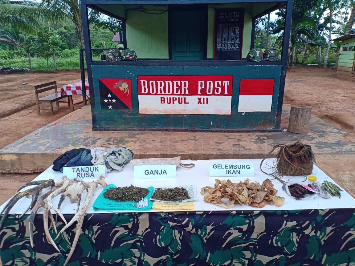 LensaHukum.co.id - IMG 20190428 WA0003 - YONIF 521 Mengamankan Puluhan Bungkus Ganja Kering dan Tanduk Rusa