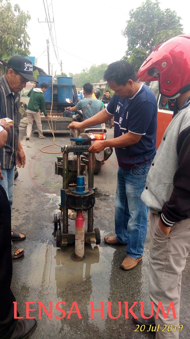 LensaHukum.co.id - IMG 20190720 WA0023 - Pelaksana Core Deill Di Duga Tidak Sesuai Spek