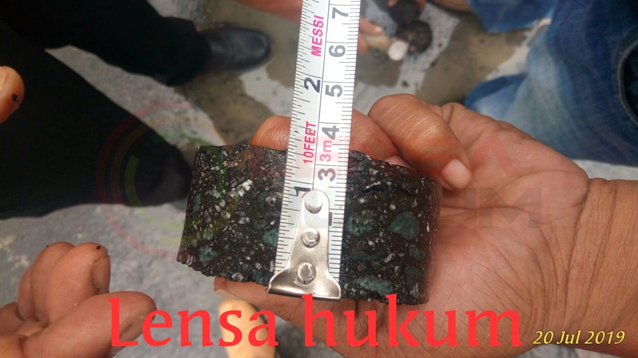 LensaHukum.co.id - IMG 20190720 WA0025 - Pelaksana Core Deill Di Duga Tidak Sesuai Spek