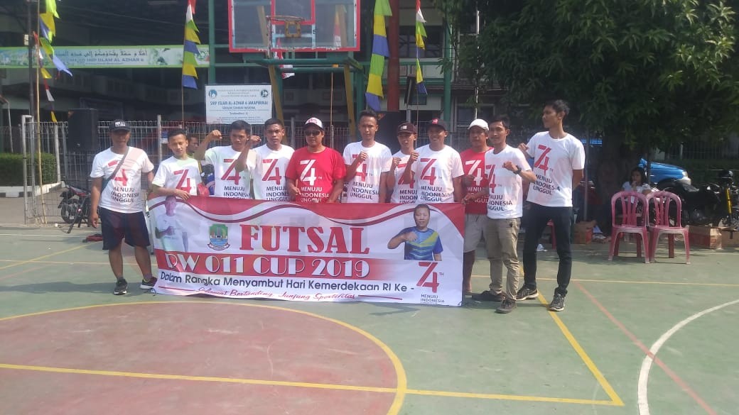 LensaHukum.co.id - IMG 20190818 WA0017 - Warga Kampung Pulo Gede RW 011 Rayakan HUT RI Ke-74 Dengan Perlombaan Futsal Cup