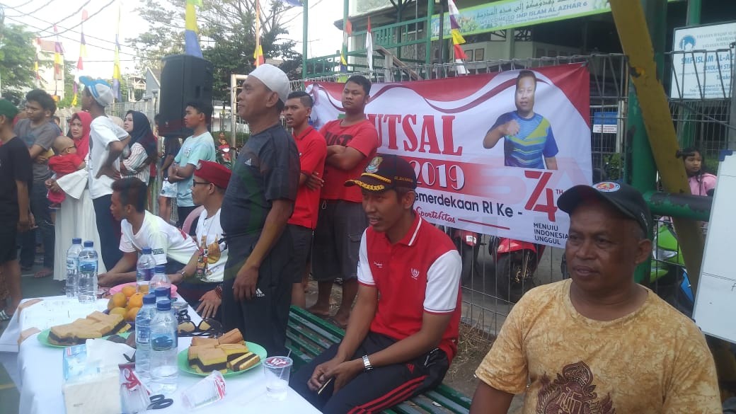 LensaHukum.co.id - IMG 20190818 WA0018 - Warga Kampung Pulo Gede RW 011 Rayakan HUT RI Ke-74 Dengan Perlombaan Futsal Cup