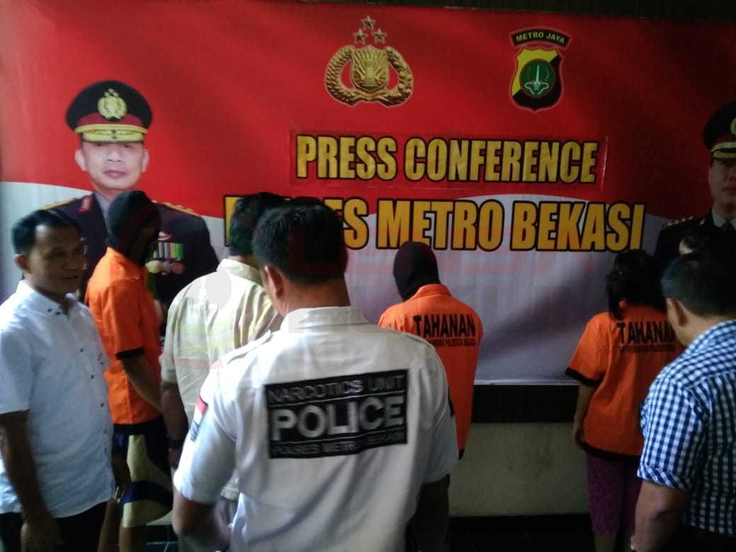 LensaHukum.co.id - IMG 20190925 WA0048 - Press Release Sat Resnarkoba Polres Metro Bekasi Ungkap Kasus Narkotika Jenis Sabu