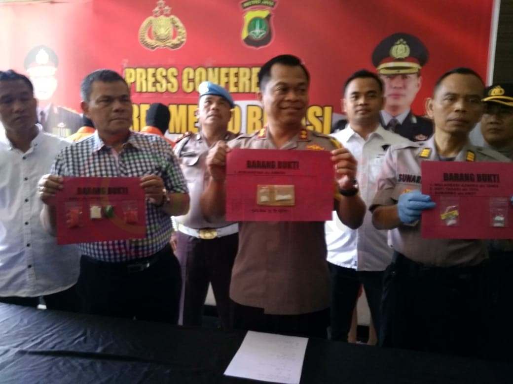 LensaHukum.co.id - IMG 20190925 WA0050 - Press Release Sat Resnarkoba Polres Metro Bekasi Ungkap Kasus Narkotika Jenis Sabu