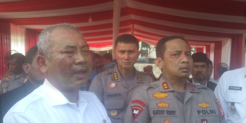LensaHukum.co.id - IMG 20191212 WA0029 - Walikota Bekasi Dan Kapolda Metro Jaya Hadir Meresmikan Pemasangan Tiang Pancang Pembangunan Polres Metro Jaya Kota Bekasi