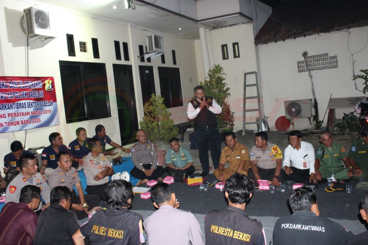 LensaHukum.co.id - IMG 20191215 WA0015 - Kapolsek Babelan Tatap Muka Silarurahmi Bersama Pokdarkamtibmas Sektor Babelan