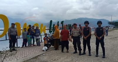 LensaHukum.co.id - IMG 20191225 WA0032 - Satgas OPS Lilin Rencong 2019 Patroli Ke Rumah Ibadah Gereja Dan Tempat Wisata Danau Lut Tawar