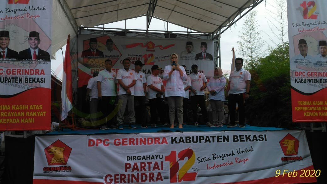 LensaHukum.co.id - IMG 20200209 WA0023 - DPC Partai Gerindra Kabupaten Bekasi Adakan Peringatan Ulang Tahun Ke-12