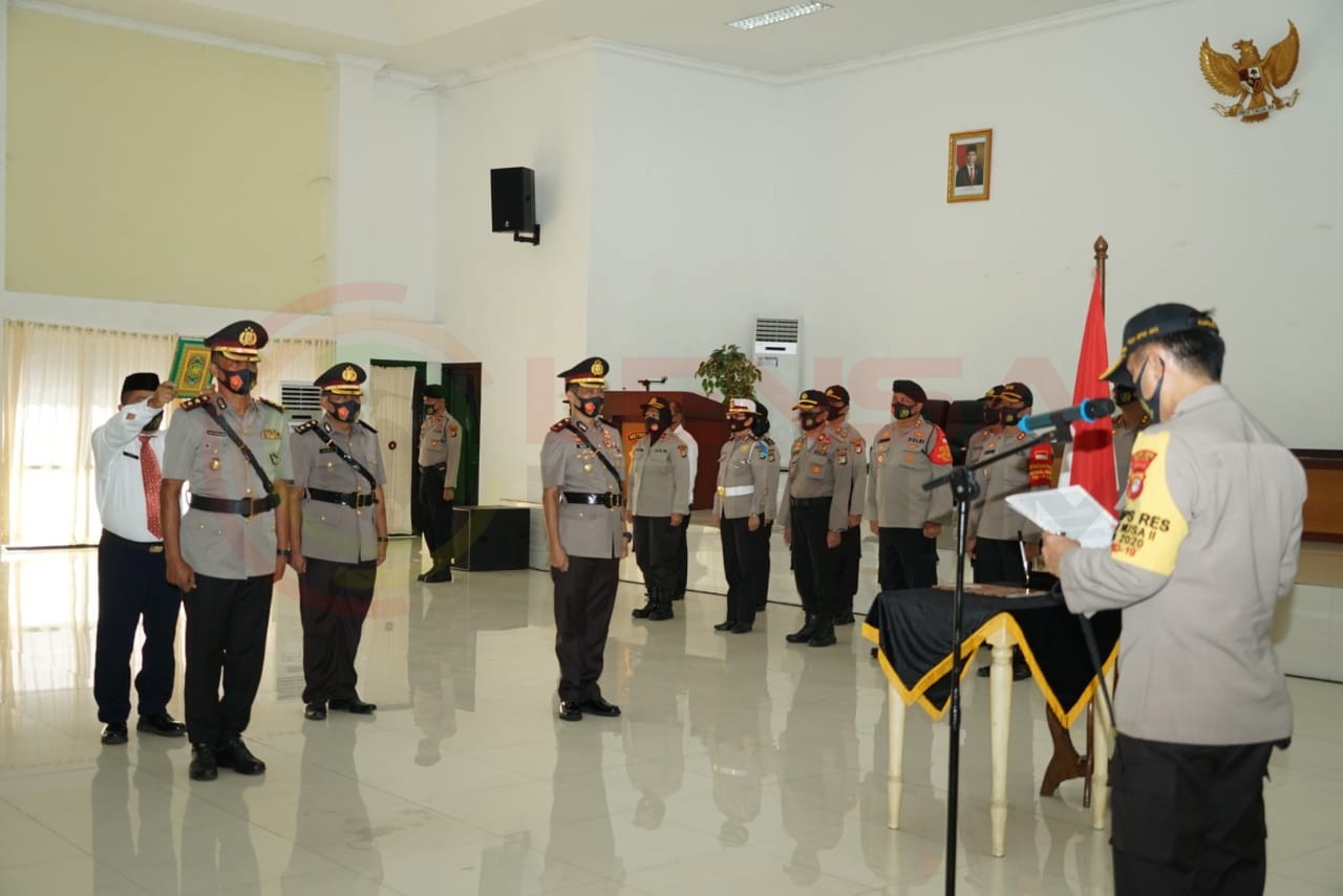 LensaHukum.co.id - IMG 20200727 WA0028 - Polres Metro Bekasi Sertijab Kasat Lantas Dan Kasat Narkoba