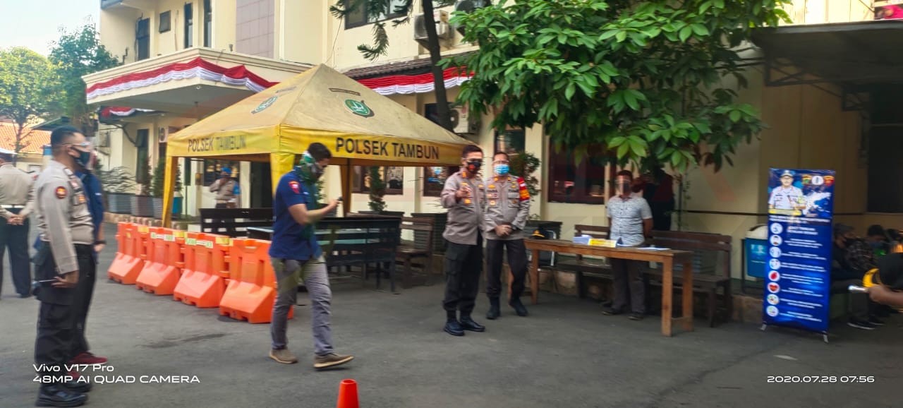 LensaHukum.co.id - IMG 20200728 WA0014 - Kapolres Kunjungan Hari Kedua di Polsek Tambun Beroperasi Kembali
