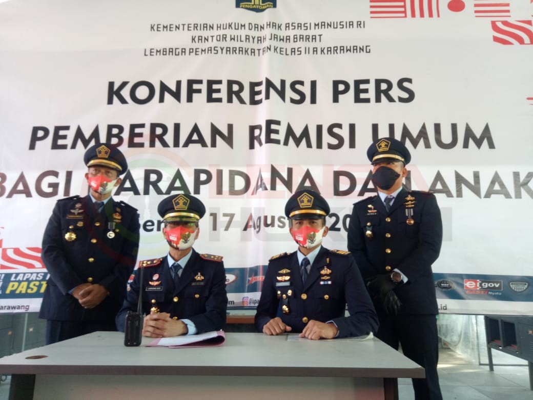 LensaHukum.co.id - IMG 20200818 WA0000 - Kalapas Karawang Berikan Remisi 485 Orang Warga Binaan