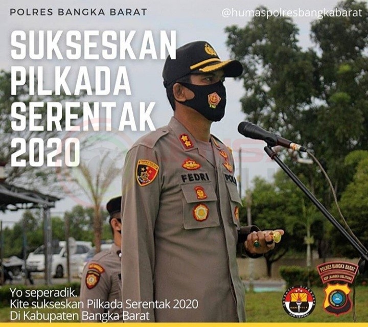 LensaHukum.co.id - IMG 20200924 WA0024 - Fediansah Kapolres Babar " Diam " Saat di Tanya Berapa Persen Dana Hibah Pengamanan Pilkada Bangka - Barat 2020 Sudah Terpakai