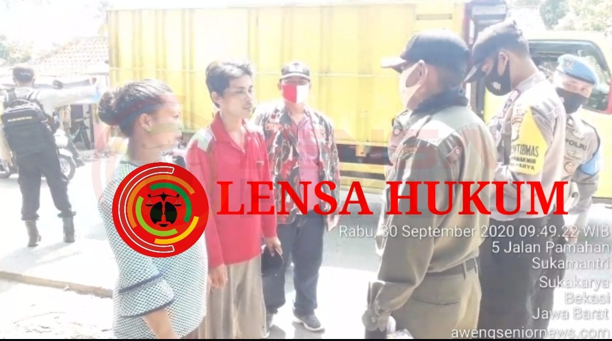 LensaHukum.co.id - Screenshot 20200930 222412 KineMaster 1 - Laskar Merah Putih Polsek Sukatani Dan TNI Gelar Rajia Masker