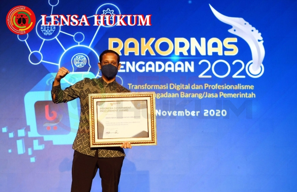 LensaHukum.co.id - Screenshot 20201118 172941 KineMaster - Kemendikbud Raih Penghargaan Indonesia Government Procurement Awards dari LKPP