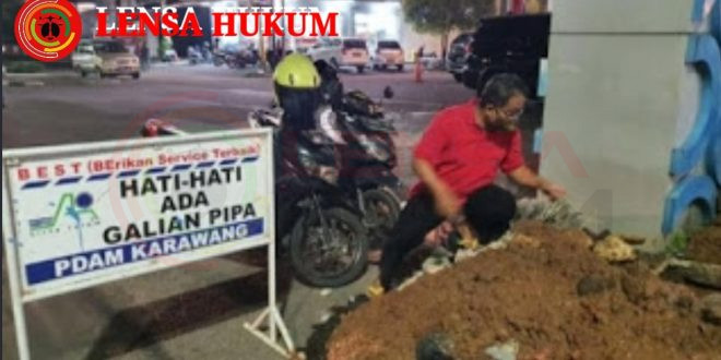 LensaHukum.co.id - Screenshot 20201125 111959 KineMaster 660x330 - Dirut PDAM Tirta Tarum Karawang Patut di Contoh Waktu Santai Tetap Memonitoring Kerusakan Pipa Bocor Teluk Jambe