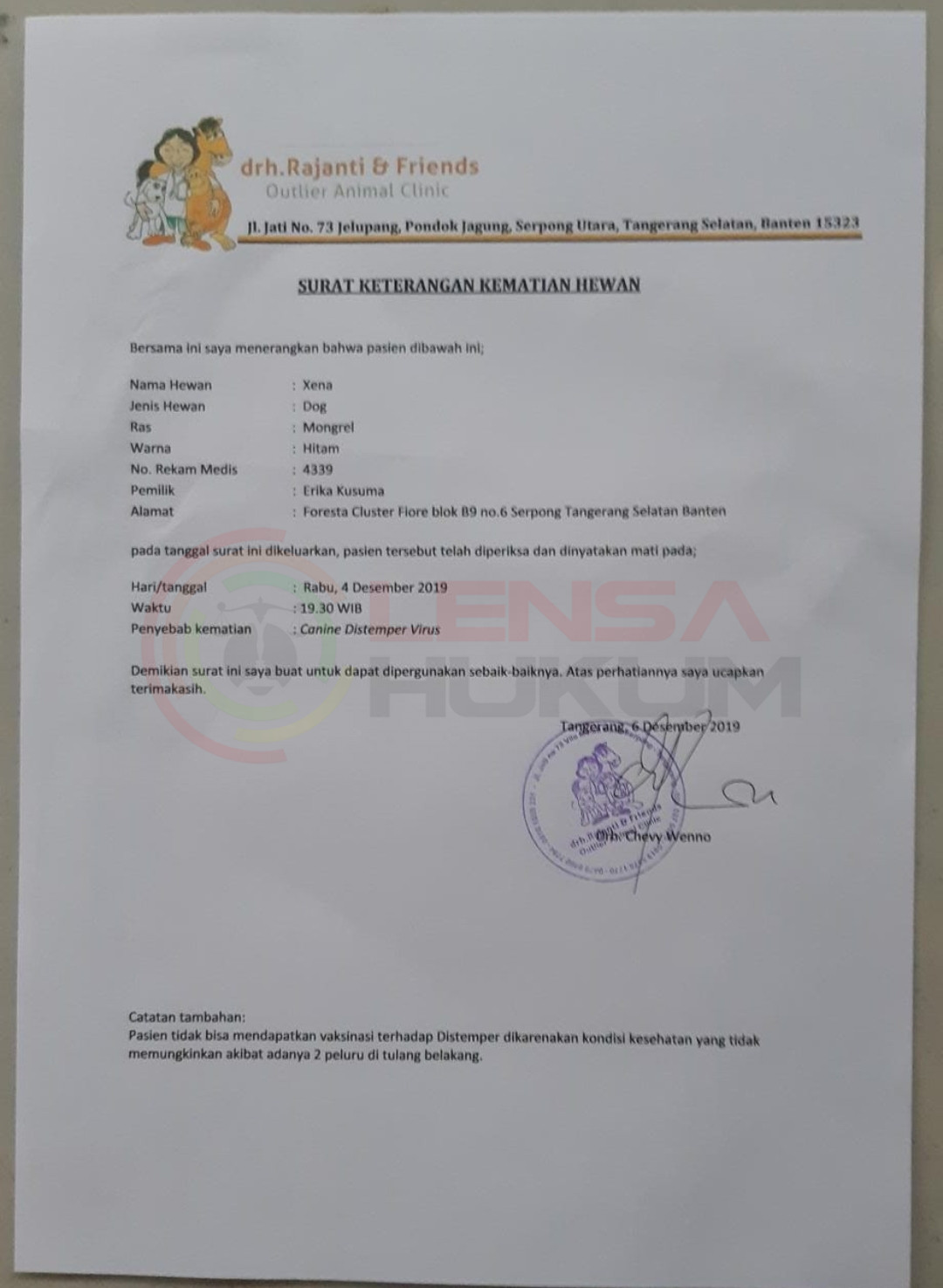 LensaHukum.co.id - Screenshot 20210211 225409 WhatsApp - Pecinta Anjing Kecewa Hasil Keputusan Sidang Penembakan Anjing Yang Di Lakukan Rt. Sugiono
