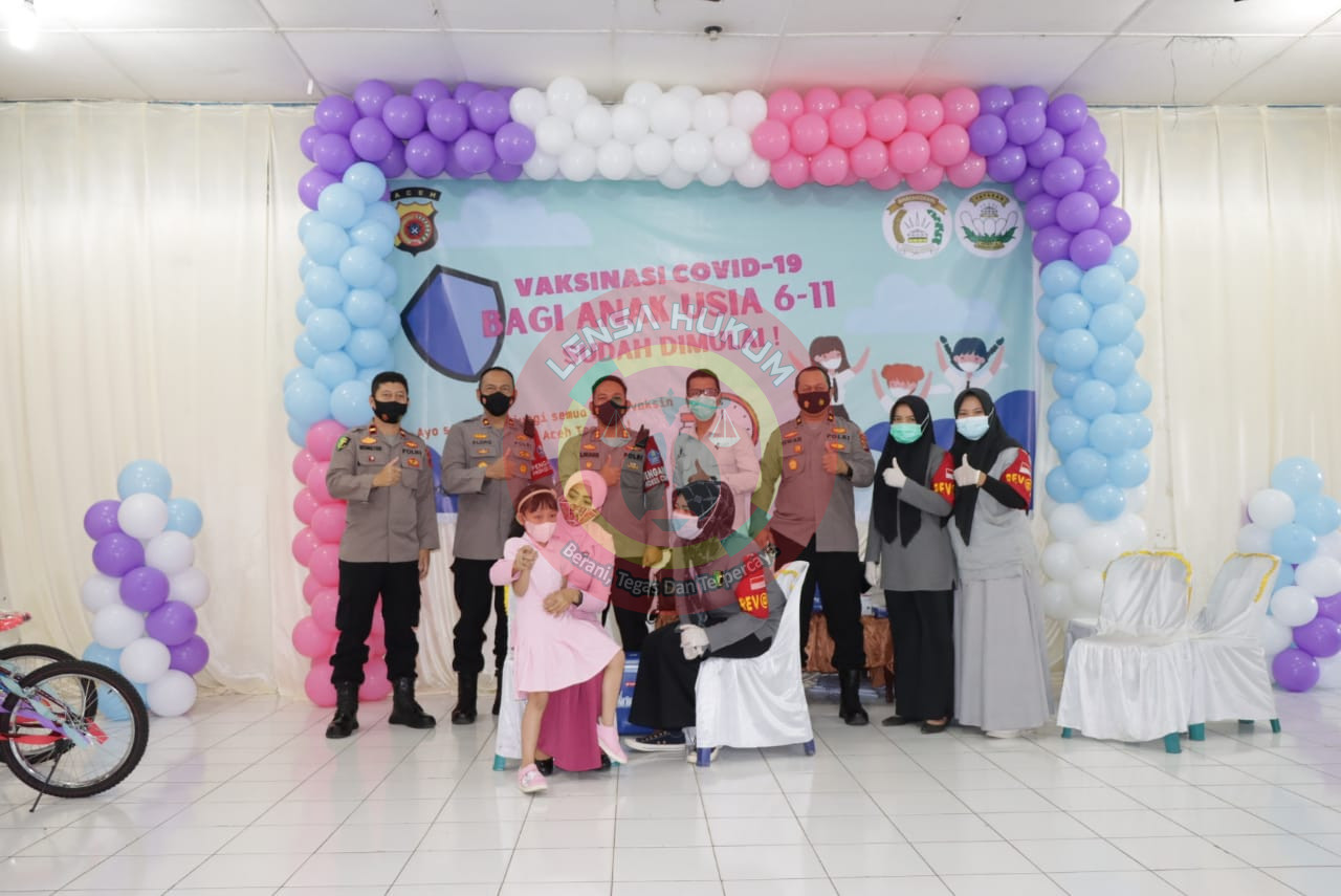 LensaHukum.co.id - IMG 20220116 WA0037 - Alana Putri Kapolres Aceh tengah Orang pertama di Vaksin Covid-19