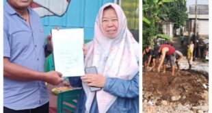 Tanah Wakaf Jadi Jalan Tembus Hampir Selesai